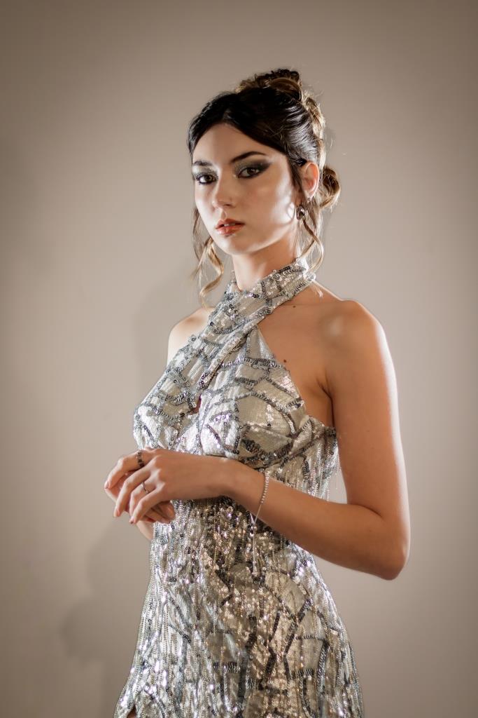 Vestido Serena - plata
